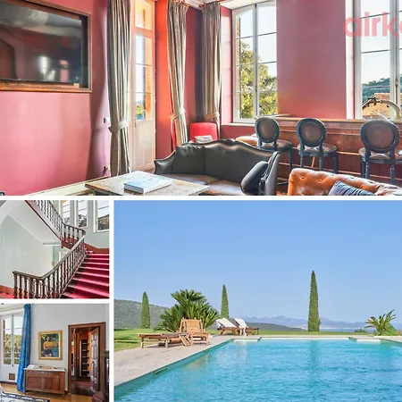 فيلة Chateau De La Mere - Evenement - Seminaire - Mariage - Retraite Bien-etre - Sejour Sportif - Cousinade - Ideal Groupe & Famille - Cadre Nature Isole - Piscine - Vue Baie Saint-raphael - Grande Capacite D'accueil *